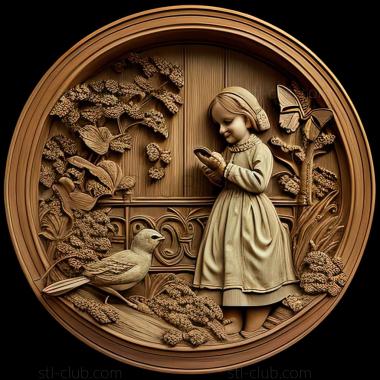 3D model Kate Greenaway (STL)